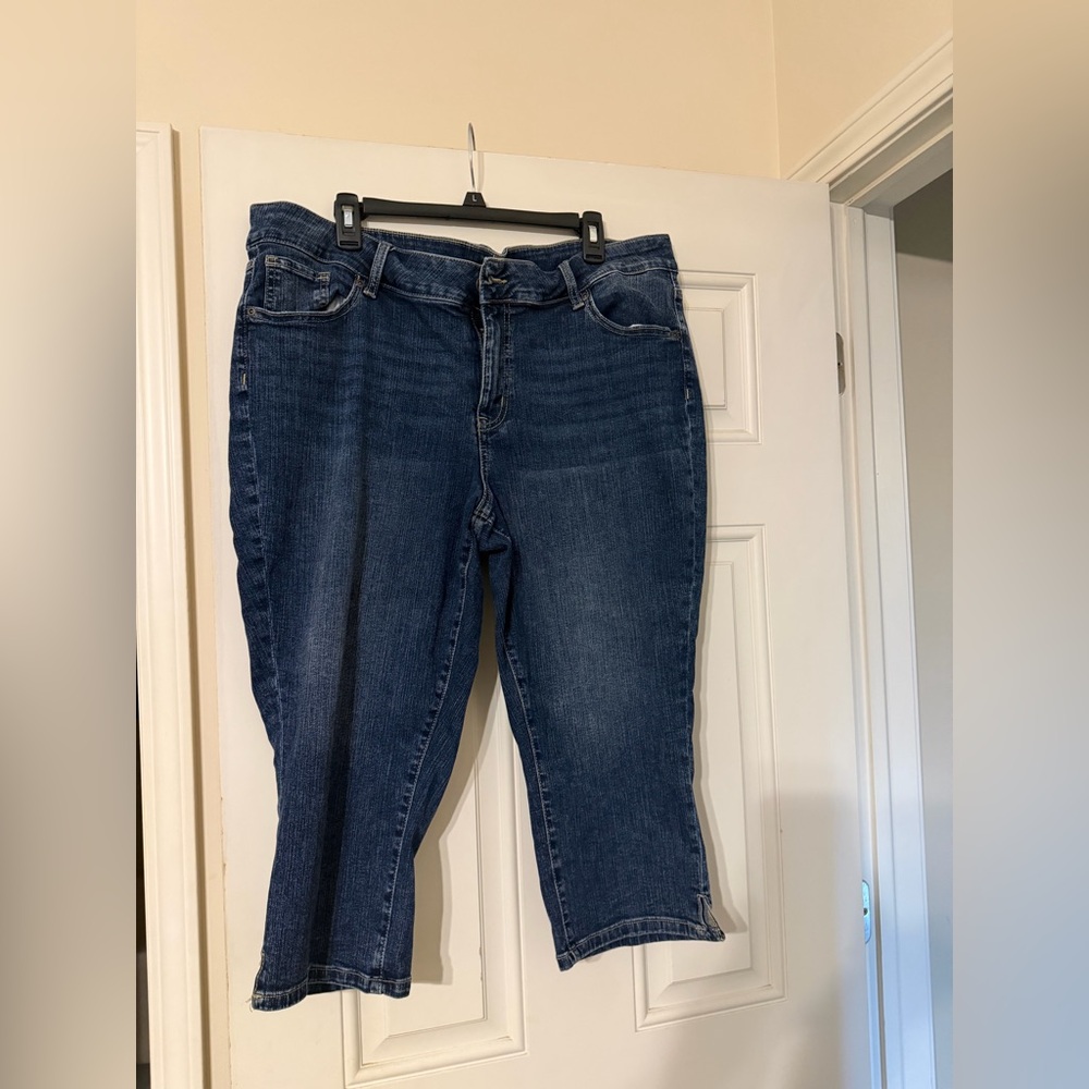 Maurices Dark Blue Ankle Jeans